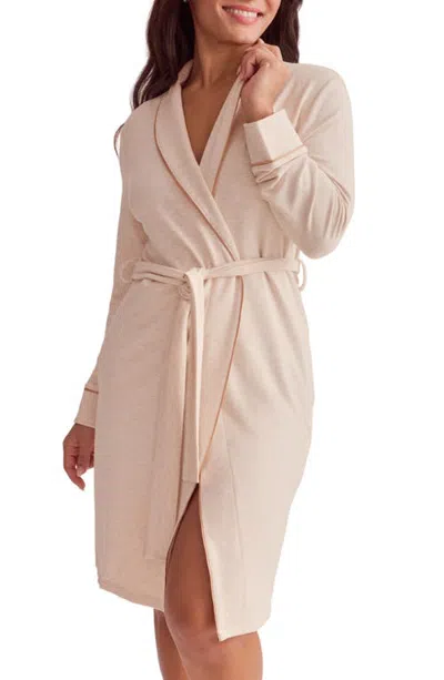 Fleur't Golden Hour Robe In Honey Oat/rose Gold