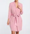 Fleur't Iconic Robe In Pink Nectar In Multi