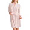 Fleur't Iconic Short Robe In Pink