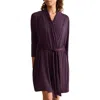 Fleur't Iconic Short Robe In Purple