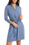 Fleur't Iconic Short Robe In Velvet Morning