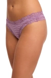 Fleur't Iconic Thong In Purple