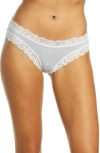Fleur't Iconic Thong In Heather Grey/hampton Blue