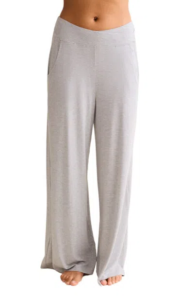Fleur't Wide Leg Lounge Pants In White