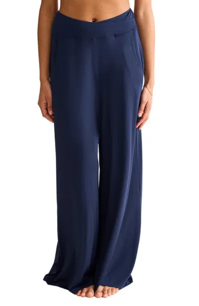 Fleur't Wide Leg Lounge Pants In Blue