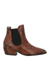 Fleury Woman Ankle Boots Tan Size 4 Leather In Brown