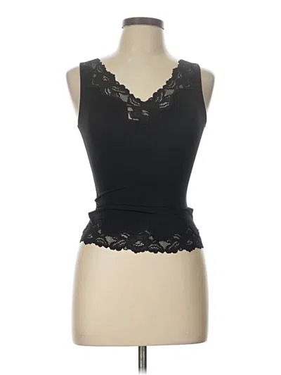 Pre-owned Flexees Tank Top Black Strapless Neckline Tops