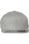 Flexfit 110 Flat Bill Snapback Cap In Grey
