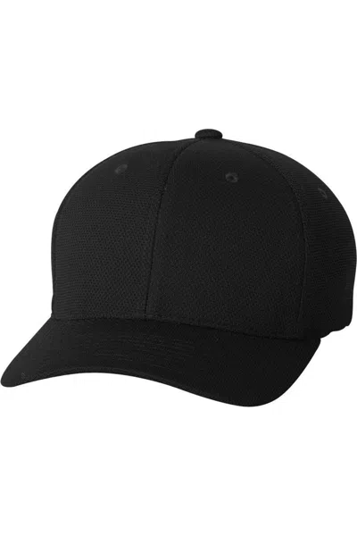 Flexfit Cool & Dry Piqu Mesh Cap In Black