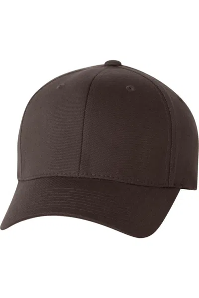 Flexfit Cotton Blend Cap In Brown