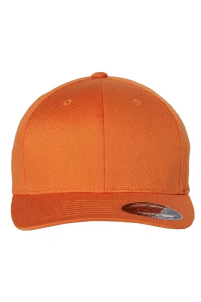 Flexfit Cotton Blend Cap In Orange