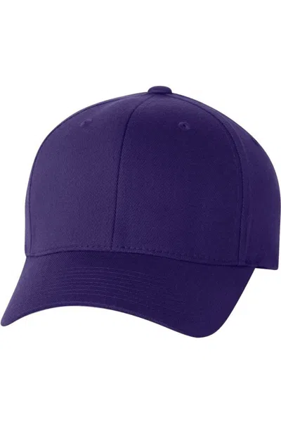 Flexfit Cotton Blend Cap In Purple