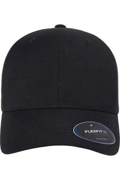 Flexfit Nu Adjustable Cap In Black