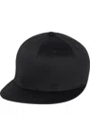 Flexfit Pro-baseball On Field Flat Bill Cap In Black