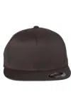 Flexfit Pro-baseball On Field Flat Bill Cap In Grey