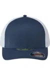 Flexfit Unipanel Trucker Cap In Blue