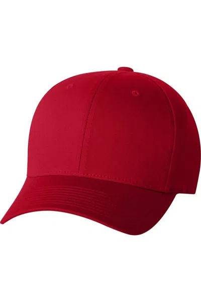 Flexfit V-flex Twill Cap In Red