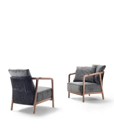 Flexform Crono Armchair In Gray