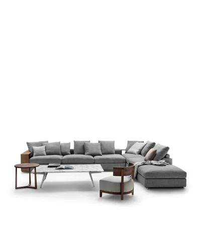 Flexform Groundpiece Sofa In Gray