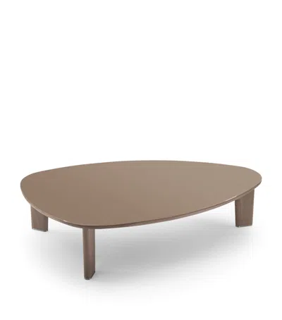 Flexform Large Walnut Arnold Coffee Table In Brown