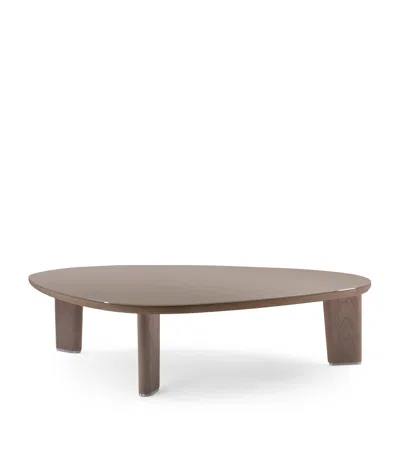 Flexform Small Walnut Arnold Coffee Table In Brown