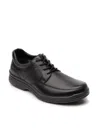 Flexi Men's Leather Oxford Shoe In Black In Black