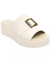 Flexi Platform Slide Sandals In Ivory In Multi