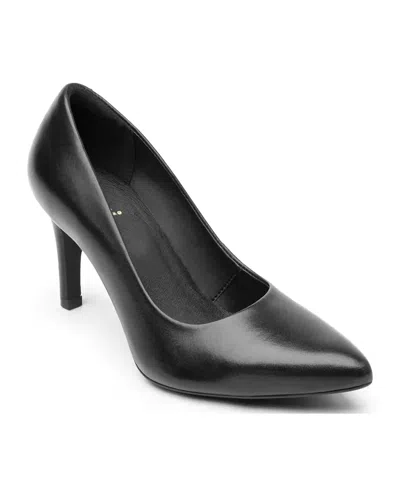 Flexi Women's Leather Dress Heels In Black