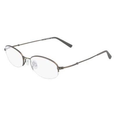 Flexon Demo Oval Men's Eyeglasses  H6030 032 52 In Silver