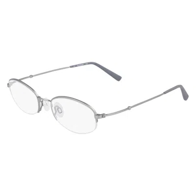 Flexon Demo Oval Men's Eyeglasses  H6030 035 52 In Silver