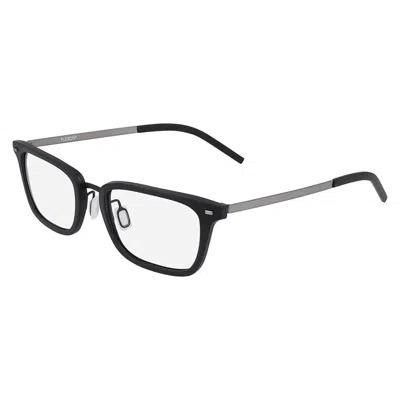 Flexon Demo Rectangular Men's Eyeglasses  B2021 001 54 In Black