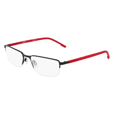Flexon Demo Rectangular Men's Eyeglasses  E1146 004 54 In Red