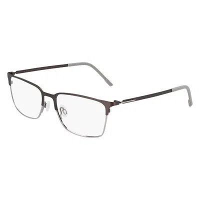 Flexon Demo Rectangular Men's Eyeglasses  E1147 070 55 In Multi