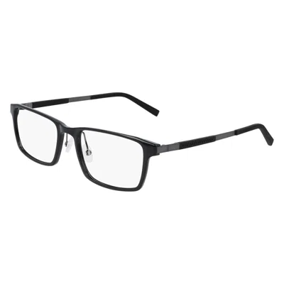 Flexon Demo Rectangular Men's Eyeglasses  Ep8008 001 55 In Brown