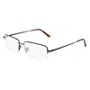 Flexon Demo Rectangular Men's Eyeglasses  H6073 002 59 In Black