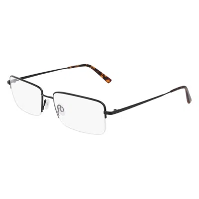 Flexon Demo Rectangular Men's Eyeglasses  H6073 002 59 In Black