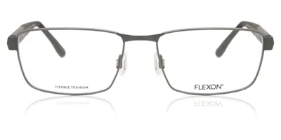Flexon E1111 N 033 Occhiali Da Vista Gunmetal Per Uomo (solo Montatura) In Grey,gunmetal