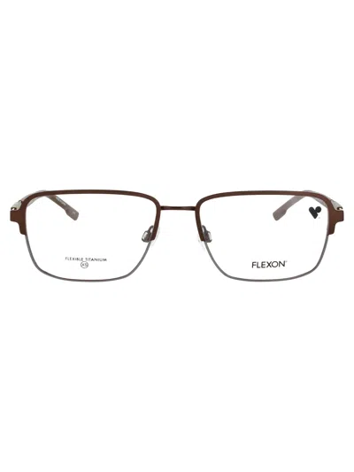 Flexon E1155 Eyeglasses In Matte Coffee - Demo