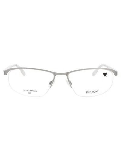 Flexon E1158 Eyeglasses In Satin Silver - Demo