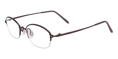 Flexon Fl 651 602 Men's Glasses Burgundy Size 49 - Free Lenses - Blue Light Block Available In Black