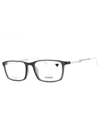 Flexon Ep821 Eyeglasses In 210 - Shiny Crystal Brown/clear Demo Lens