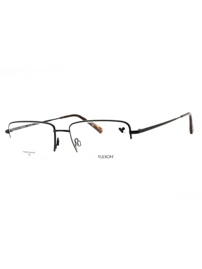Flexon H673 Eyeglasses In 210 - Satin Coffee/clear Demo Lens