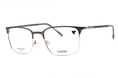 Flexon Rectangle-frame Glasses In Gray