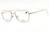 Flexon H6075 Metal Rectangular Eyeglasses In Rose Gold