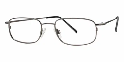 Flexon Flx 810mag-set With Clip-on Men's Glasses, Gunmetal, Size 51 In Gray