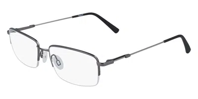 Flexon H6000 033 Men's Glasses Grey Size 55 - Free Lenses - Blue Light Block Available In Gray