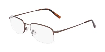 Flexon H6082 N 201 Men's Glasses Brown Size 53 - Free Lenses - Blue Light Block Available