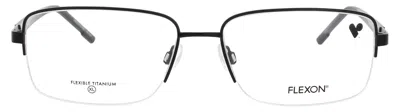 Flexon H6084 Eyeglasses In Matte Black - Demo