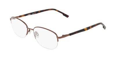 Flexon H6088 Men's Glasses, Brown, Size 53