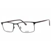 Flexon Men's Black Rectangular Eyeglass Frames E1129